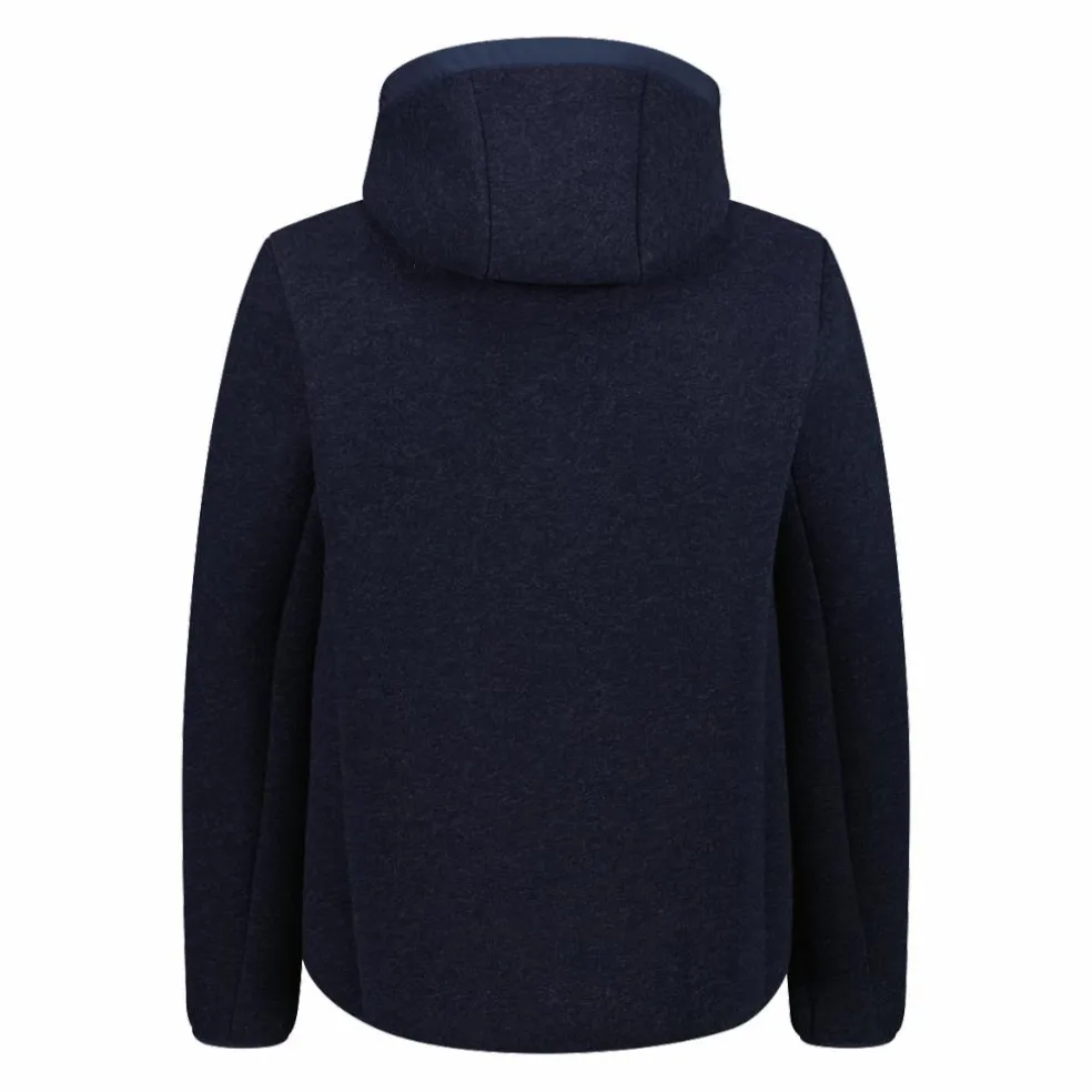 Wattierte Jacke aus Knit Tech für Herren mit Kapuze