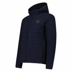 Wattierte Jacke aus Knit Tech für Herren mit Kapuze