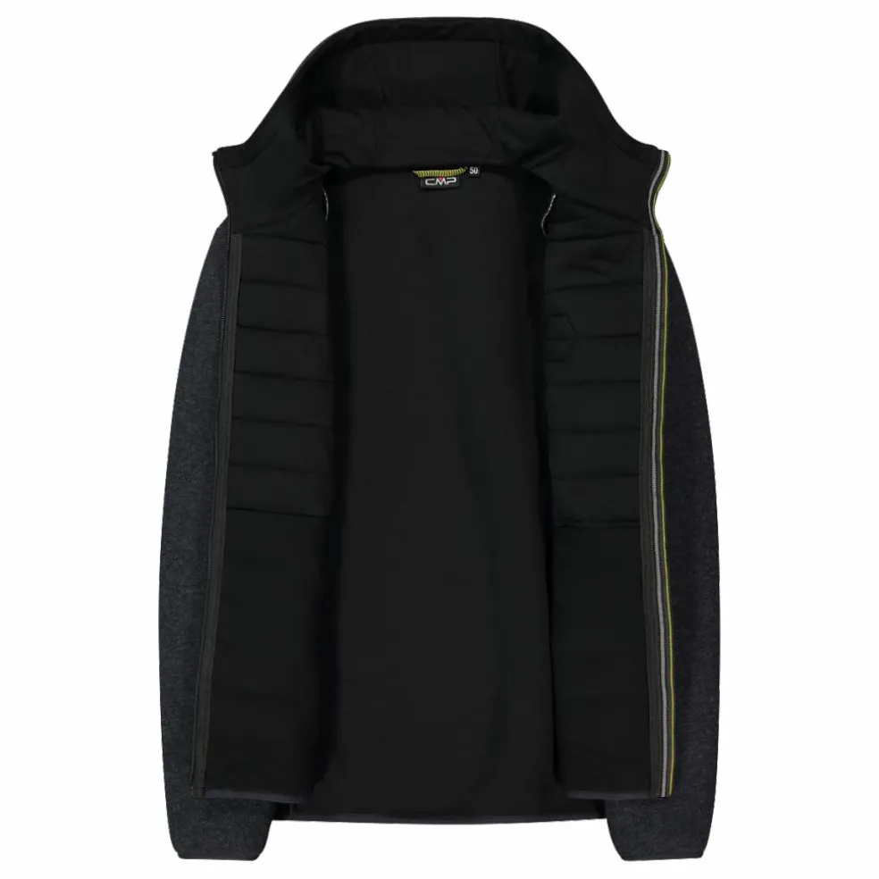 Wattierte Jacke aus Knit Tech für Herren mit Kapuze