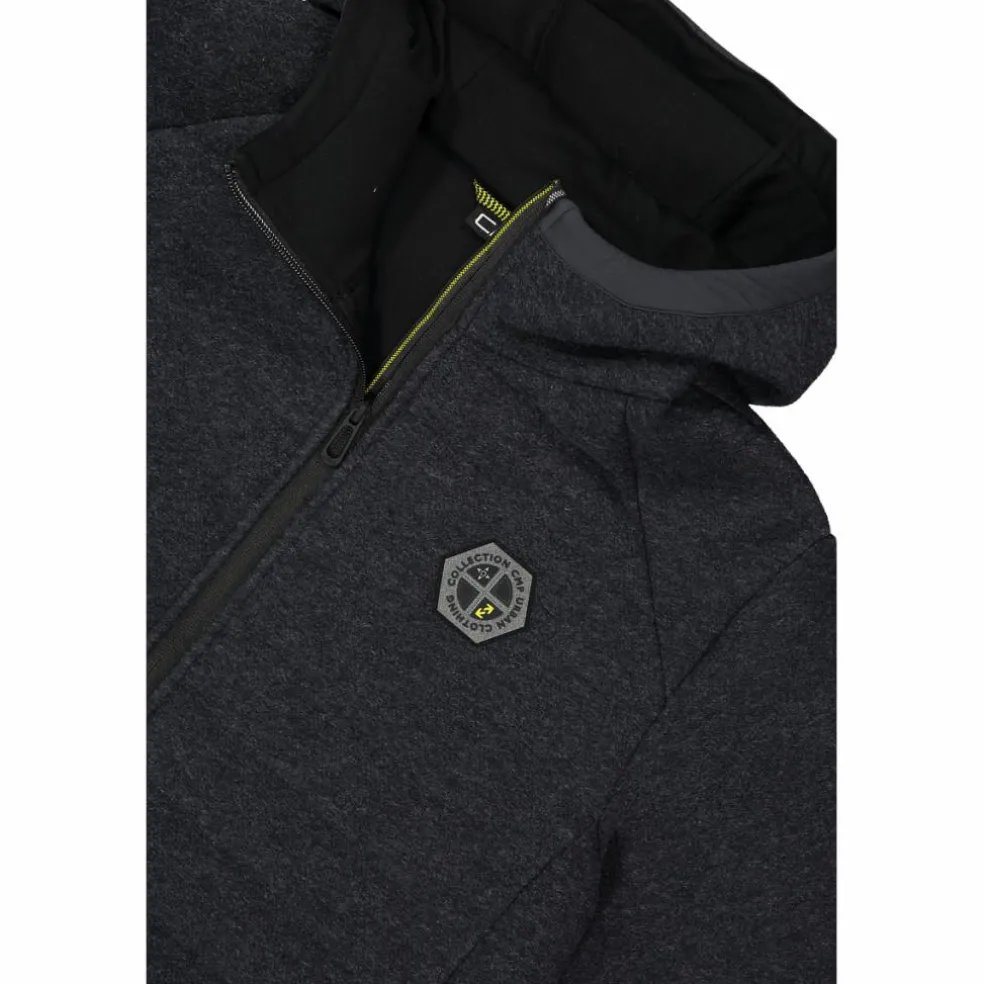 Wattierte Jacke aus Knit Tech für Herren mit Kapuze