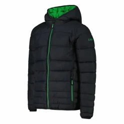 Wattierte Jungenjacke mit Kapuze