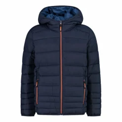 Wattierte Jungenjacke mit Kapuze