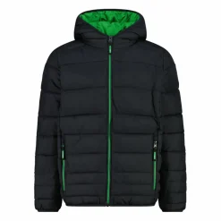 Wattierte Jungenjacke mit Kapuze