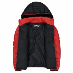 Wattierte Jungenjacke mit Kapuze