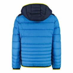 Wattierte Jungenjacke mit Kapuze