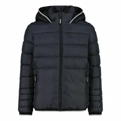 Wattierte Jungenjacke mit Kapuze