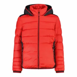 Wattierte Jungenjacke mit Kapuze