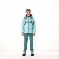 Wattierte Steppjacke mit Kapuze für Mädchen