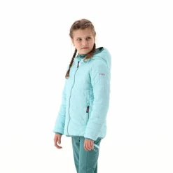 Wattierte Steppjacke mit Kapuze für Mädchen