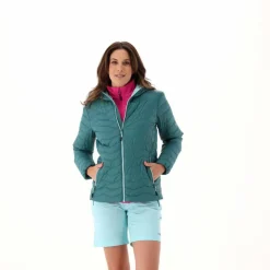 Wattierte Steppjacke mit Kapuze für Damen