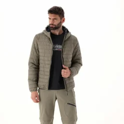 Wattierte Steppjacke mit Kapuze für Herren