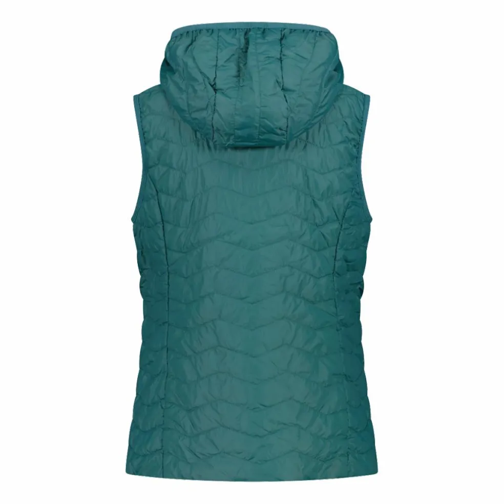 Wattierte Weste mit Kapuze für Damen