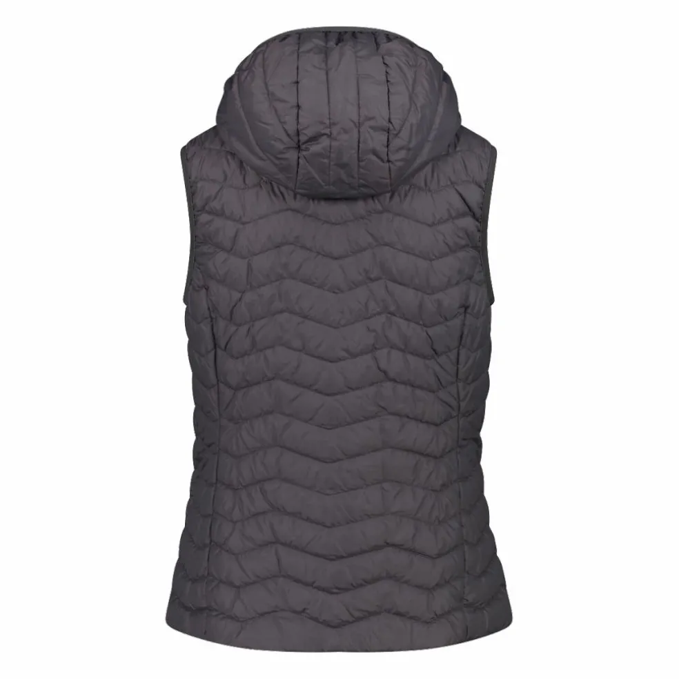 Wattierte Weste mit Kapuze für Damen