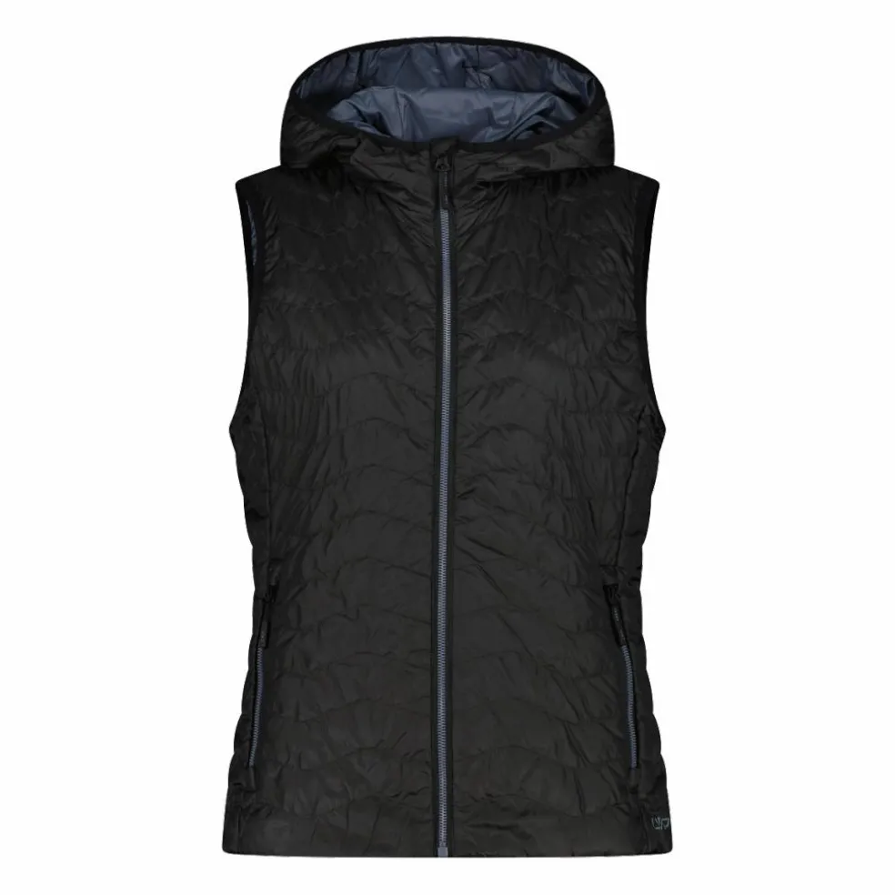 Wattierte Weste mit Kapuze für Damen