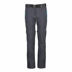 Zip-Off-Mädchenhose aus Stretchgewebe