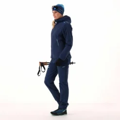 Zusammenfaltbare wasserabweisend Damenjacke mit Kapuze